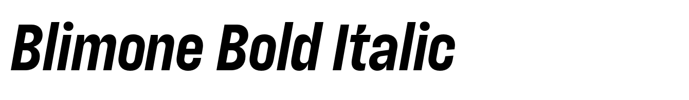 Blimone Bold Italic